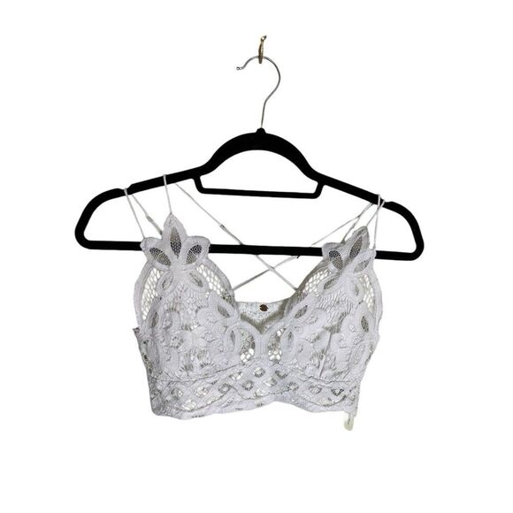Free People One Adela Bralette White Size Small - Picture 1 of 6